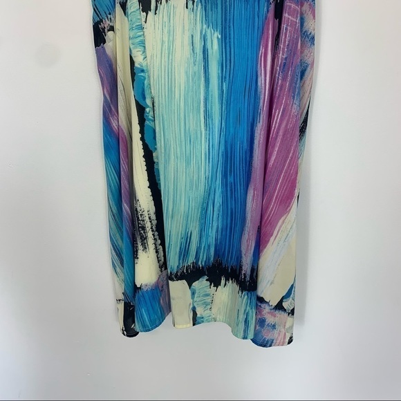 Minkpink Watercolor Print Swing Mini Dress Size Small - Picture 4 of 8